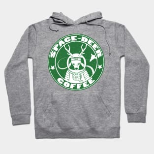 Space-Deer Coffee Hoodie